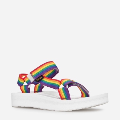 Dámské Sandály Teva Midform Universal Rainbow Pride Viacfarebný / Bílé - CZ881867